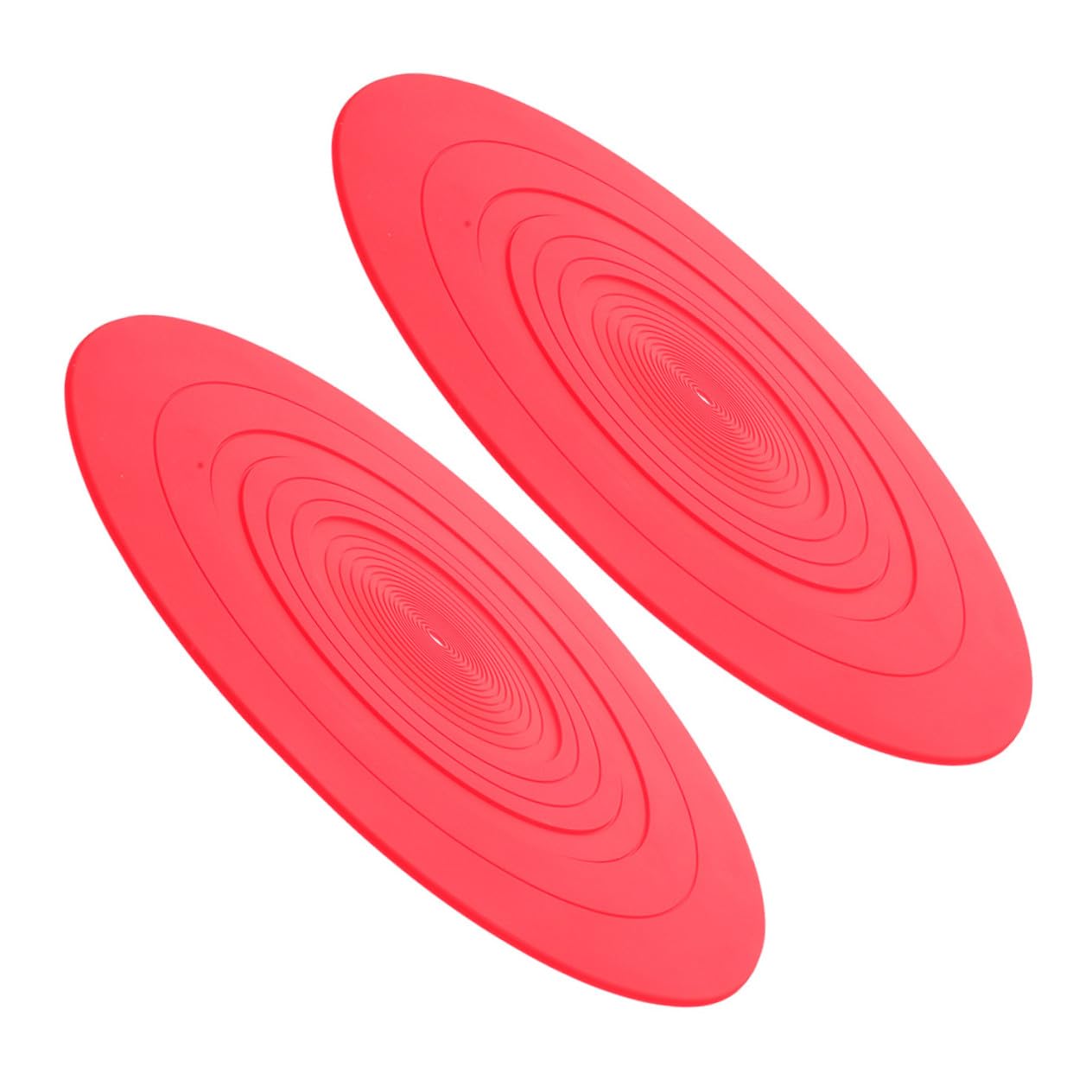 Rote Silikon Plattentellermatte für Schallplatten, 2 Stück