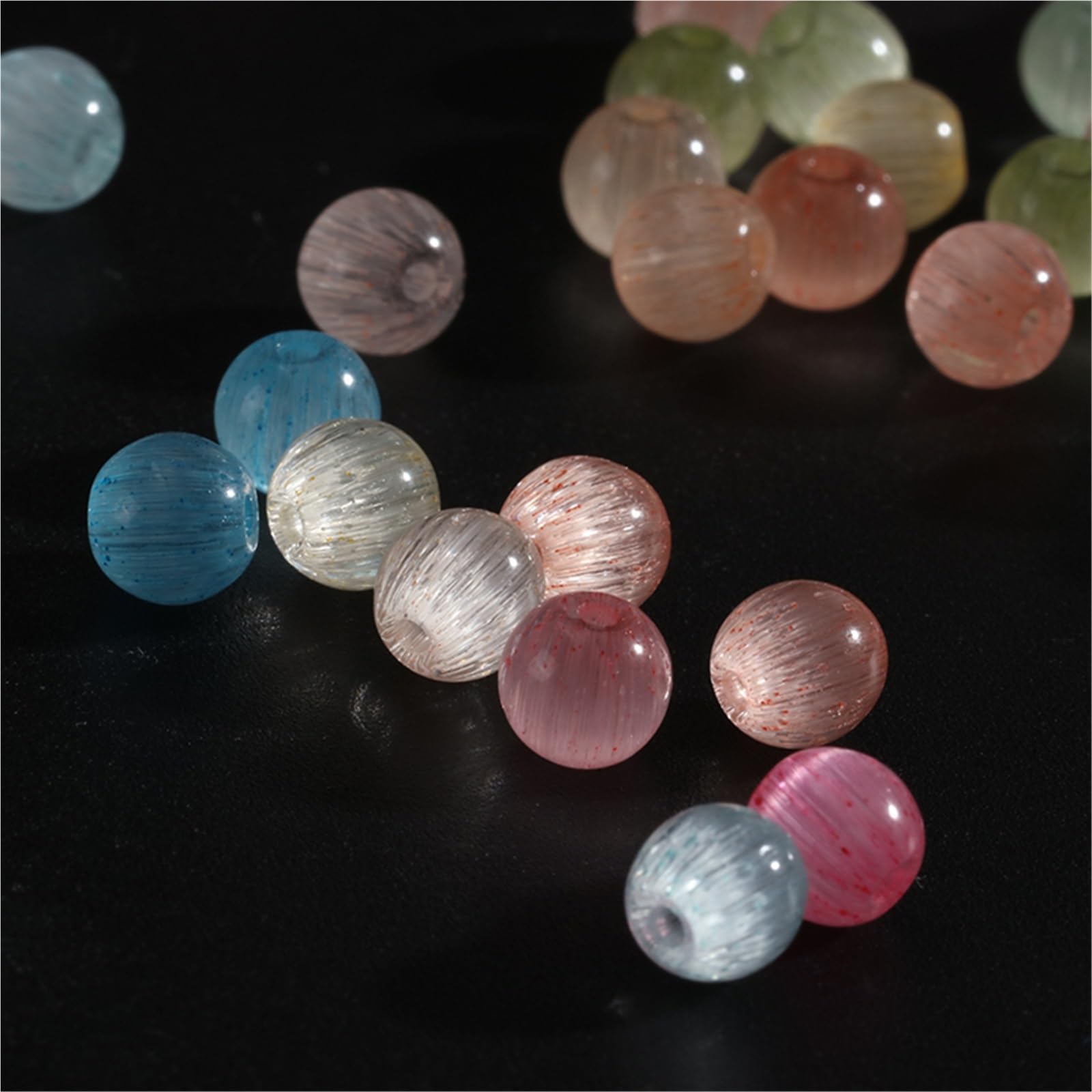 4/6/8mm Katzenauge Glasperlen for Schmuckherstellung, handgemachte DIY-Perlen, lose Perlen, Armband, Halskette, Telefonkette, Zubehör Für Heimwerker(MIX,6MM about 720pcs)