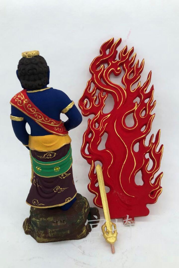 【修縁堂】一刀彫り 繊細彫刻 不動明王 仏像立像 美術工芸品 修縁堂】一刀彫り 繊細彫刻 不動明王 仏像立像 美術工芸品