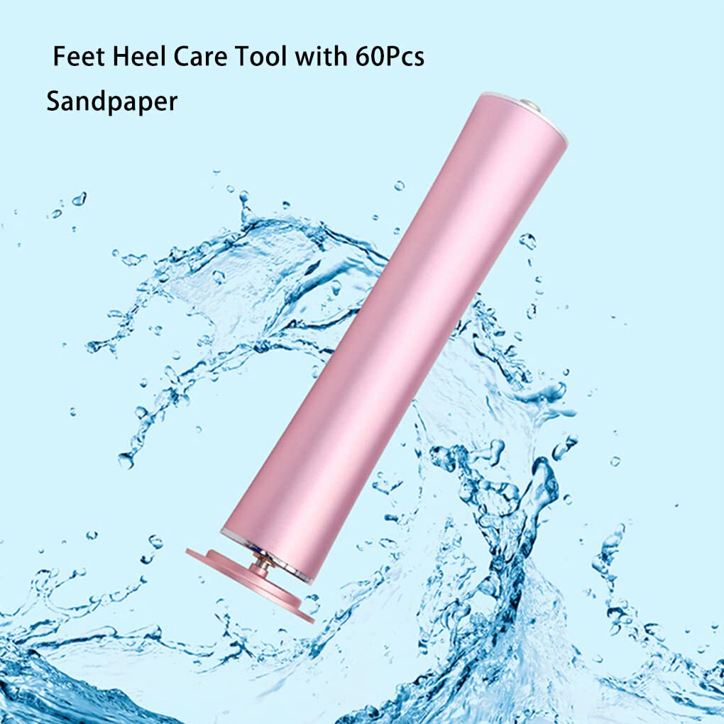 Lima per Piedi elettrica Senza Fili USB Macchina per la rimozione del callo Pelle Morta Peel Segatura File Strumenti per Pedicure Piedi Cura del Tallone, Rosa