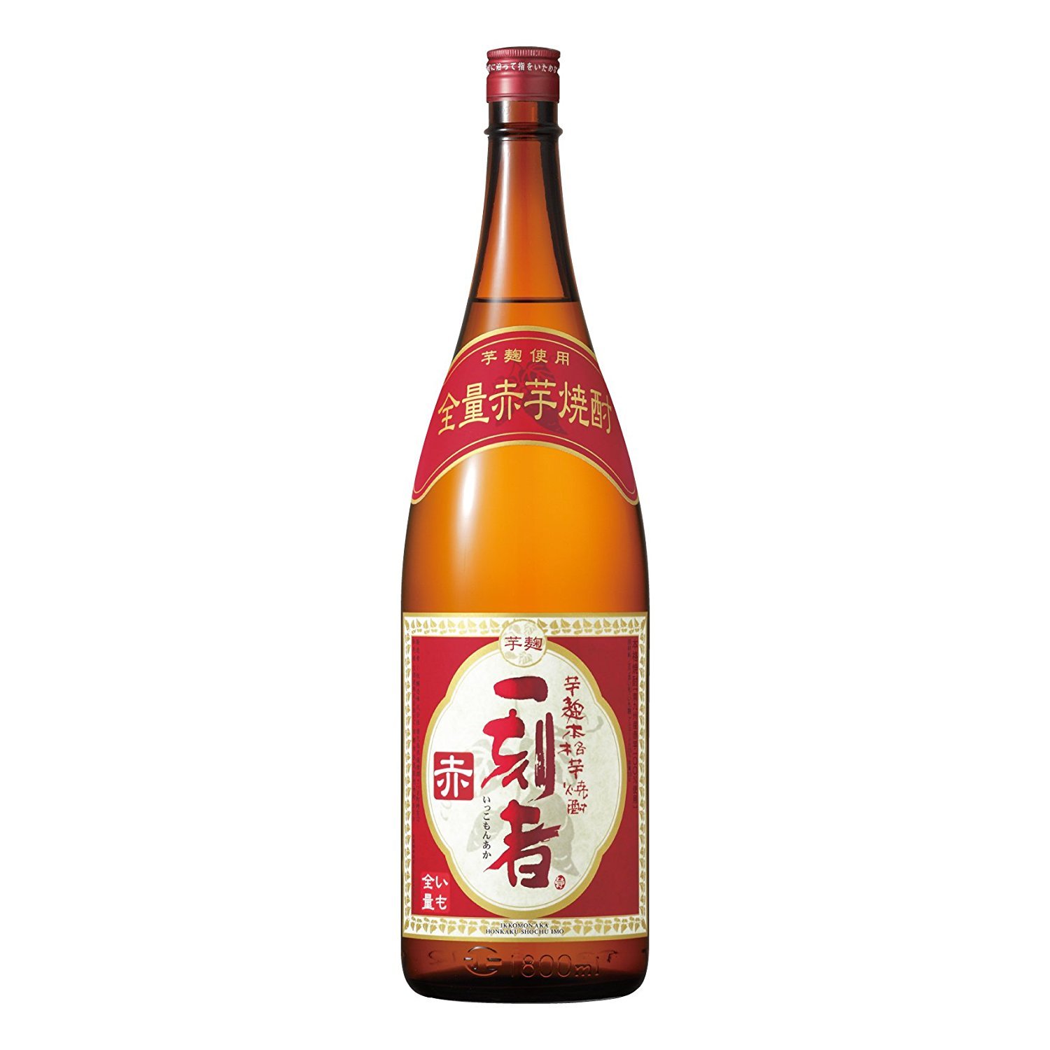 Amazon.co.jp: 芋焼酎 25度 一刻者 赤 1.8L 瓶 × 3本 (1800ml) (いっこ