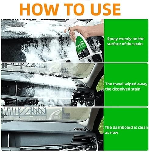 Miniatura 4 de Espuma multifuncional de limpieza interior del coche, nuevo limpiador de espuma multifuncional para automóviles (2 piezas)