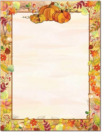 Miniatura 7 de Harvest Garland - Papel para impresora láser y inyección de tinta con membrete, 25 unidades