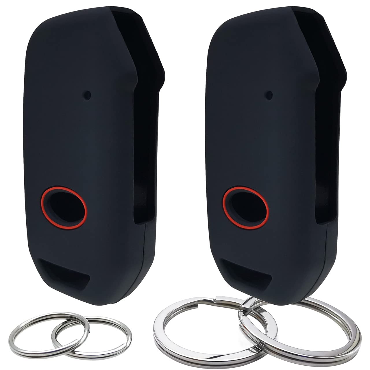 GFDesign 2 Pcs Silicone 4 Buttons Key Fob Cover Remote Case Keyless Protector Compatible with 2021 2020 2019 Kia K5 Seltos Forte Niro Sorento Soul Sportage Telluride (Ignition Key or Flip Key Not Fit)