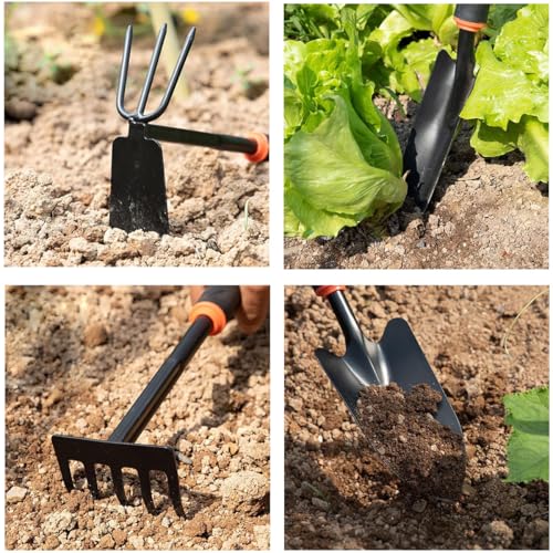 Set de Herramientas de Jardín 8 Piezas Acero Carbono miniatura 4
