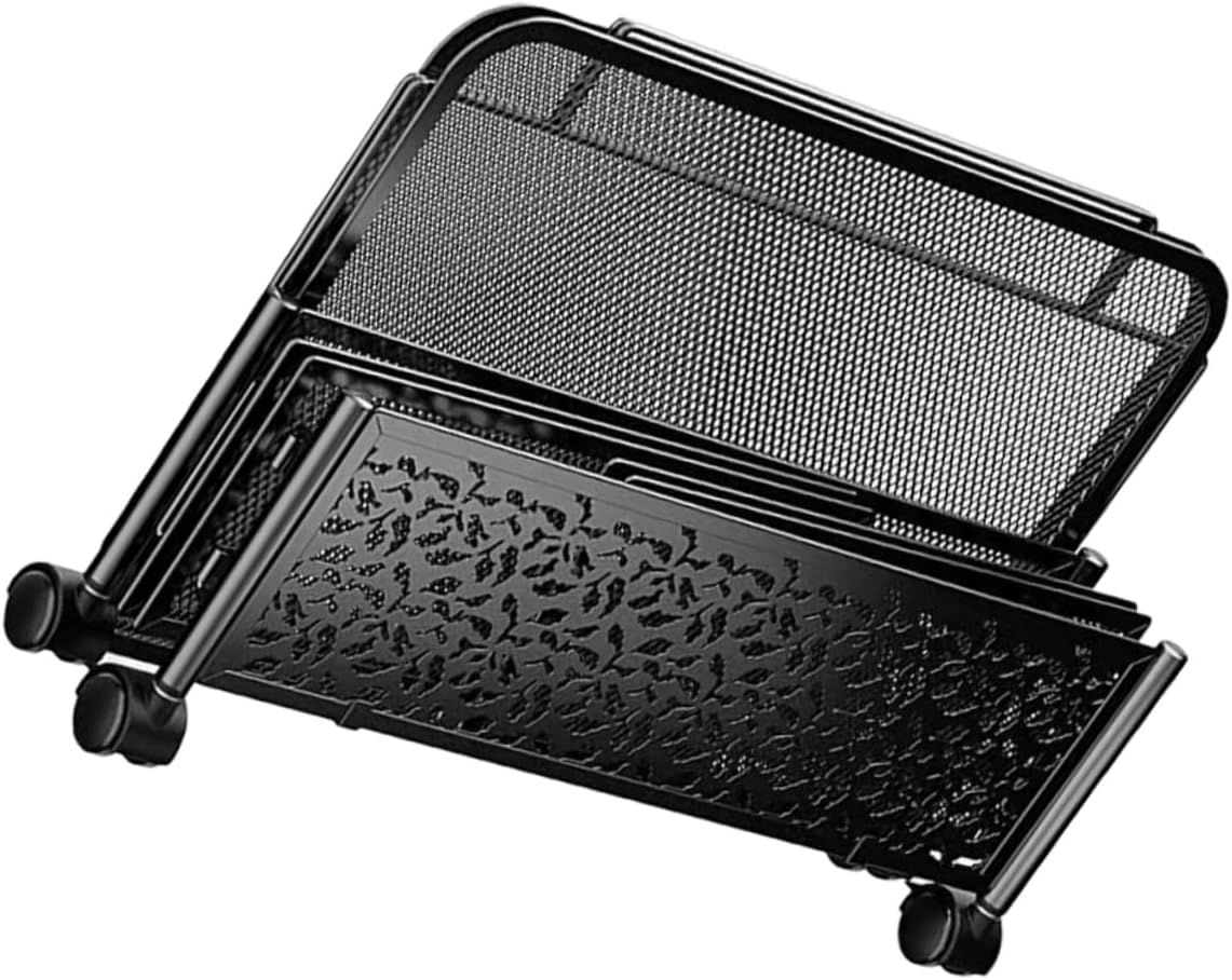 Bed Organizer Stainless Steel Storage Rack for Clothes Shoes and Toys Space-saving Design Wheels for Mesh Structure for Increased Weight Capacity