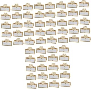 Abaodam 150 Peças Amazoncards Cartões Em Formato De Coração Decoração De Mesa De Casamento Cartões De Buffet Nome De Casamento Nome De Local Decoração De Casamento Cartão De Lugar