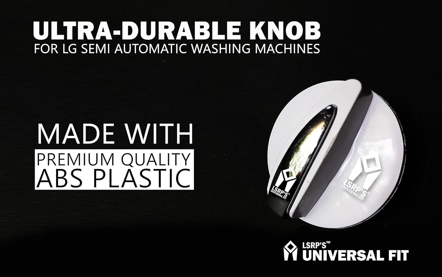 LSRP's Universal Fit Washing Machine Knob/Drain Switch & Timer nob/Dryer Knob Replacement for LG Washing Machine Spare Parts/Washer Semi Washing Machine Parts & Accessories - 1 Knob 1