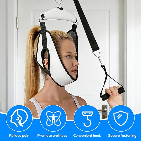 Neck Stretcher, ADDLIVE Cervical Neck Traction Device, Neck Stretcher for Neck Pain, Door Neck Traction Device for Home Use, Physical Therapy AIDS for Neck Decompressor
