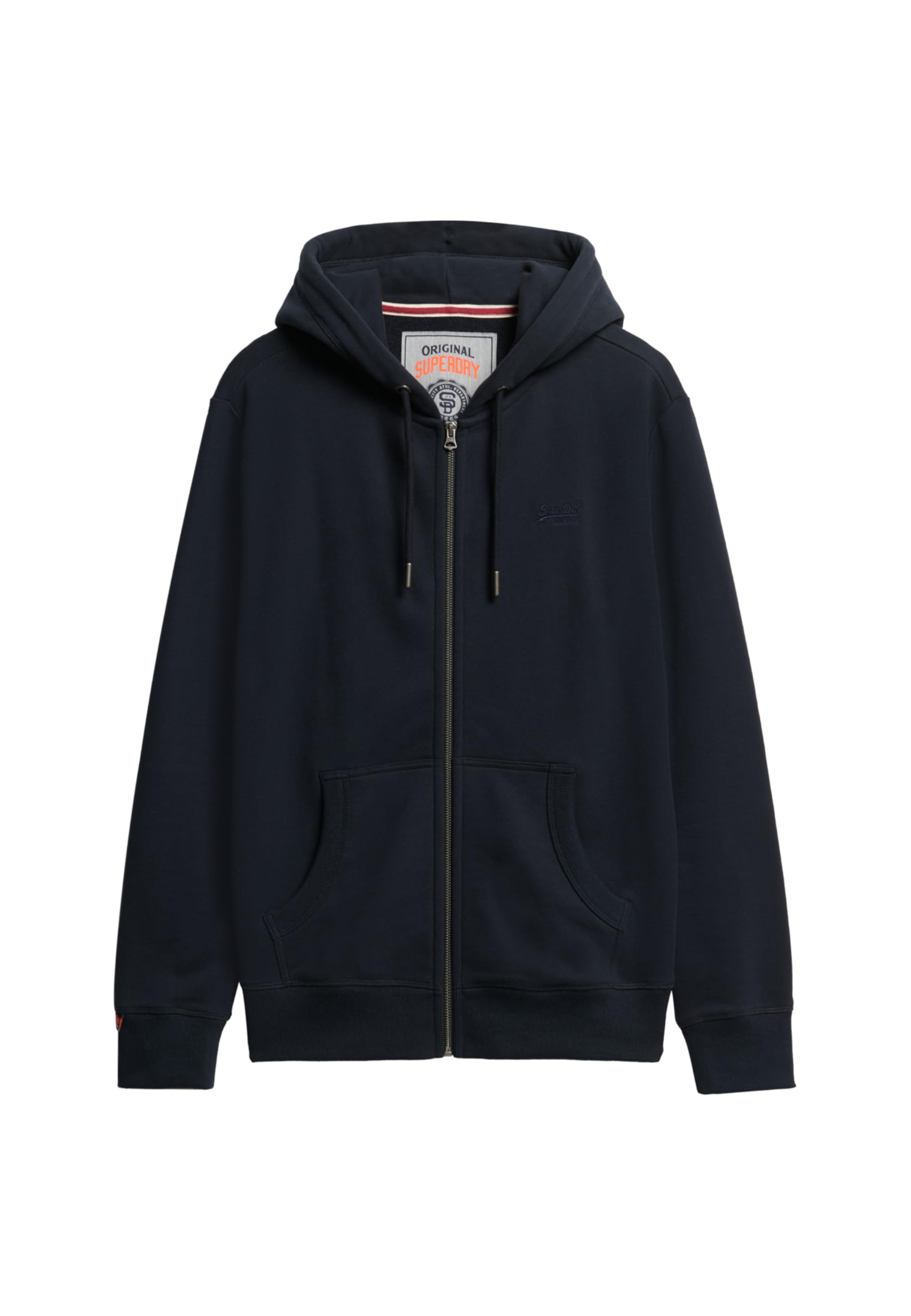 Superdry Unisex Essential Logo Zip Hoodie Hb Sweatshirt, Eclipse Navy, XL