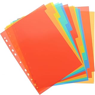 GATHINESS 3 Conjuntos Divisor De Índice A4 Divisores De Índice De Notebook Fichário Divisórias De Página Inseríveis Divisórias De Abas Fichário Divisor De Páginas Marcadores De Página
