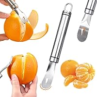 Vista 8 de Naranja Citrus Peelers 304 Cortador de Acero Inoxidable Cortador Peeler Removedor Abridor Fruta Herramientas Gadget Cocina