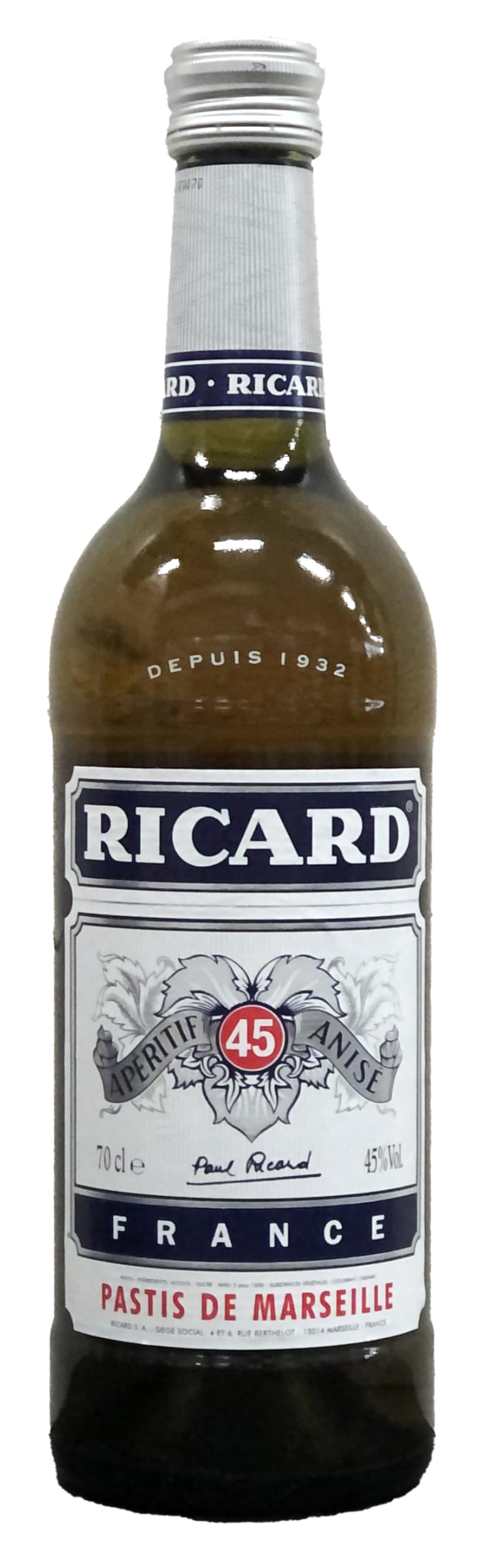 Amazon.co.jp: 旧ボトル リカール パスティス 45% 700ml : 食品・飲料