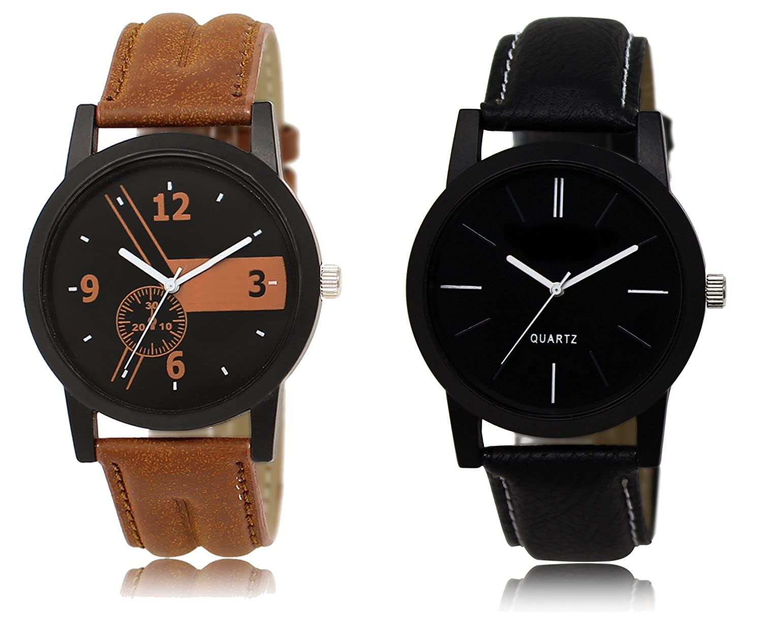 CORXIL Attractive Latest Analog Watches Combo Quartz Analogue Watch Leather Belt Combo of 2 (B09ZNKLR4J) Amazon Price History, Amazon Price Tracker