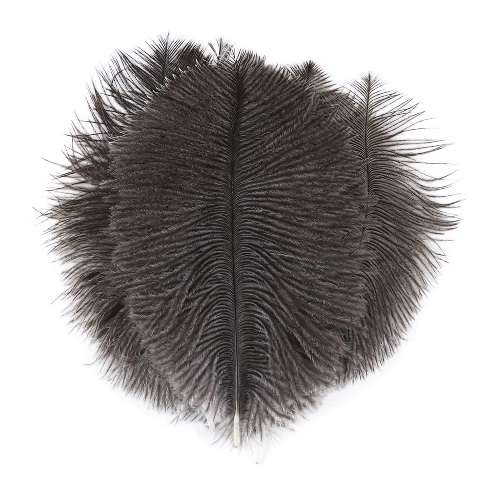 Plumes d'autruche rose pour lampe de table de mariage et centre de table romantique 20pcs