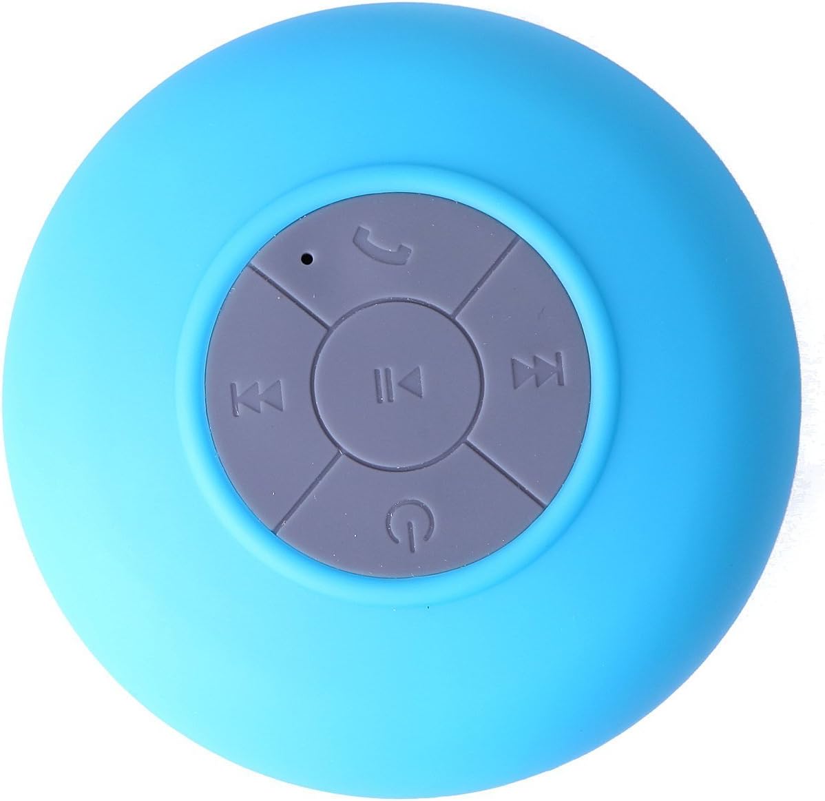 FITTA Water Resistant Shower Speaker,Handsfree Portable Speakerphone with Microphone,Wireless Bluetooth Speaker With Dedicated Suction Cup for Showers,Bathroom, Beach and Other Outdoor Use (Blue)