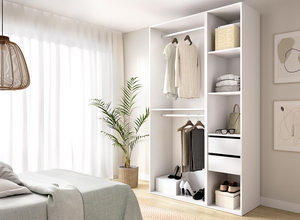 DEKIT Grupo RIMOBEL-Conjunto Armario-VESTIDOR con Trasera Reversible
