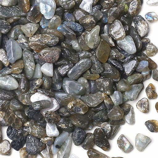 Image of YATOJUZI Labradorite 1LB Aquarium Gravel Rocks Bulk Wholesale Tumbled Crystals Stones Chips Crushed Reiki Energy Balancing Gemstones for Planters Vase Filler Fountain Fish Tank Potted Decor