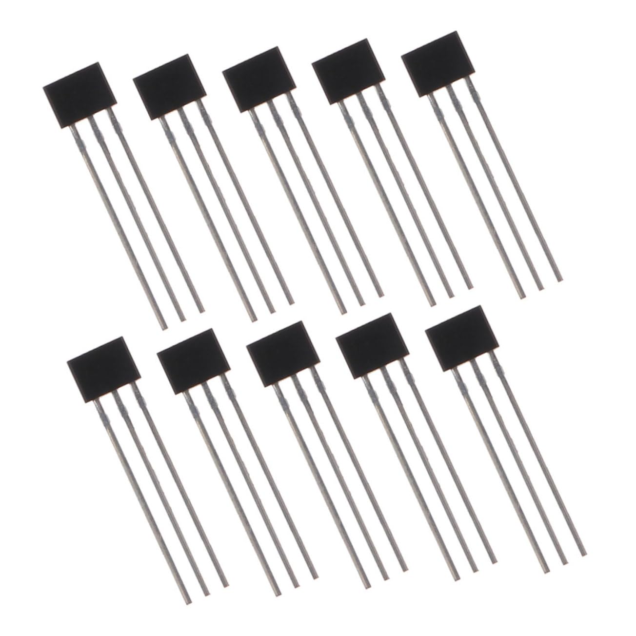 COOLHIYA 10pcs Hall Effect Sensor Switch 3pins Sensor 3 Pin Hall Sensor Brushless Electric Motor Sensor for Appliances Halls Parts Halls Sensor Appliances Sensor Hall Effect Parts Alloy