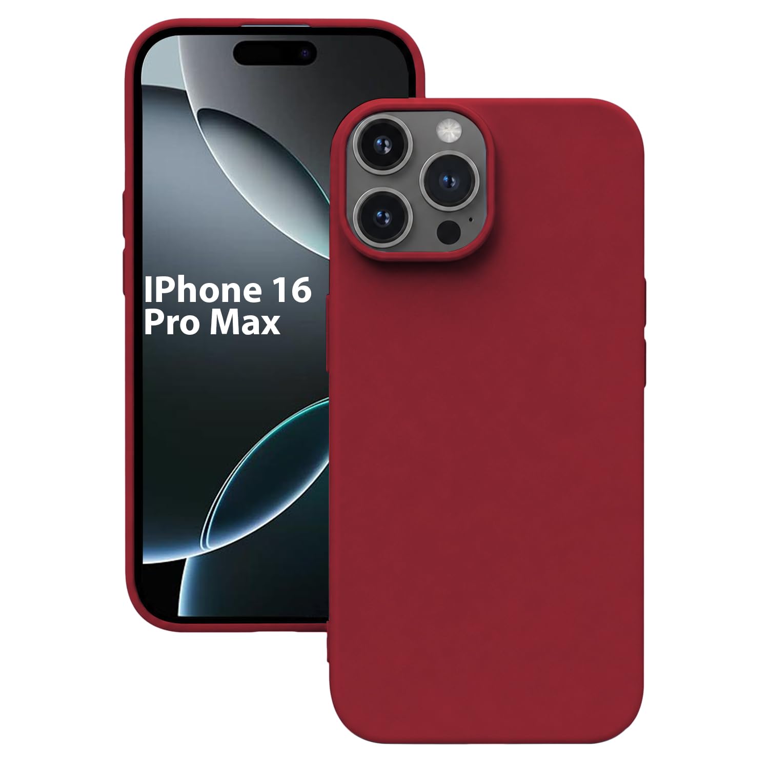 KACA Silicone Case for iPhone 16 Pro Max - Shockproof -1