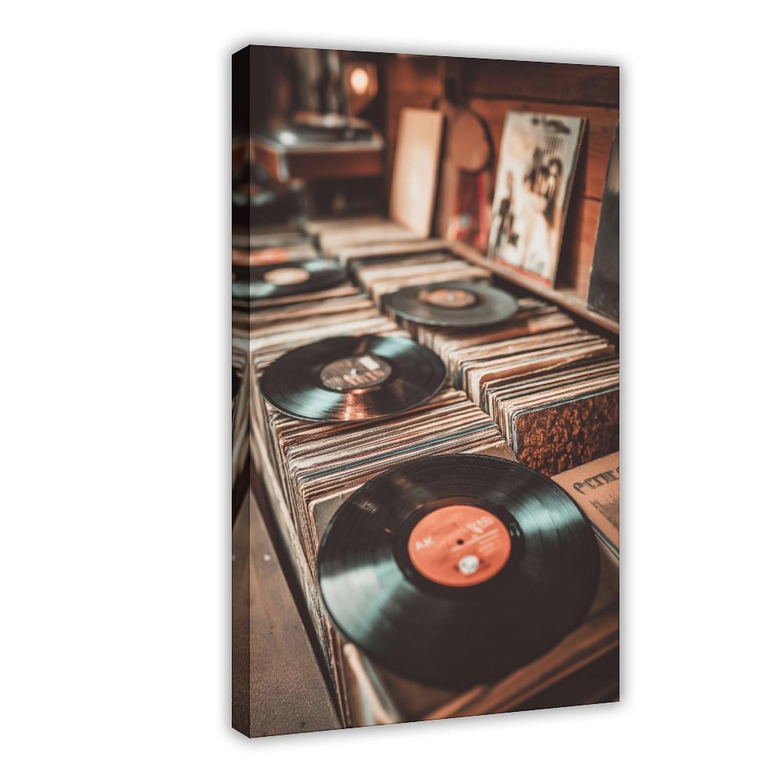 YWTJAX Vintage Vinyl Record Poster Canvas Poster for Dorm Room Decor Gift
