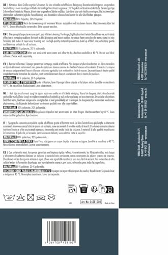 SONAX Microfaser Schwamm (1 Stück) für die besonders gründliche Autowäsche mit Zwei unterschiedlichen Microfaser-Seiten, Art-Nr. 04281000