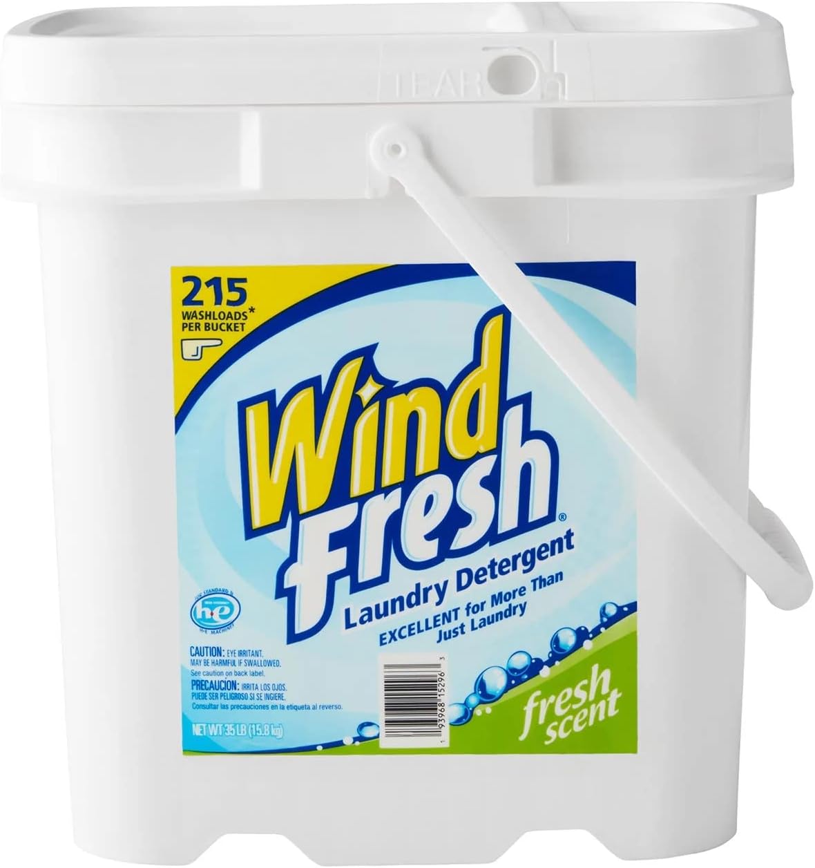 Boardwalk BWK340LP 18 lbs. Pail Low Foam Laundry Detergent