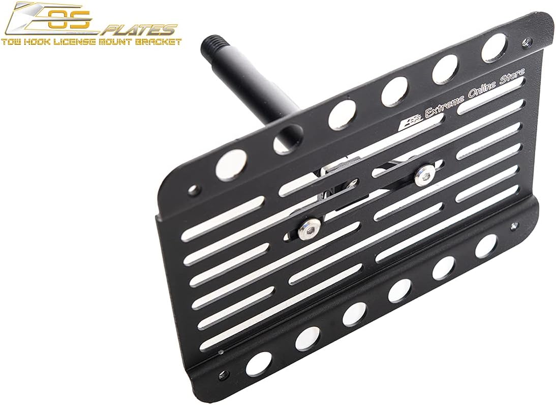 Replacement for 2000-2005 Porsche 911 | EOS Plate Version 1 Front Bumper Tow Hook License Plate Relocator Mount Bracket Tow-020 (Mid Size)