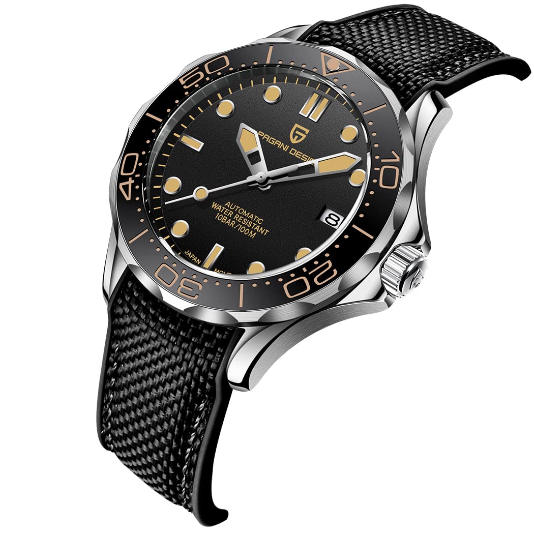 Pagani Design Mechanische Herrenuhr Stundenzeiger Leuchtende Stahl Taucheruhr Japanisches Uhrwerk Saphirglas Kalenderanzeige Fashion Business NH35 Watch 1667