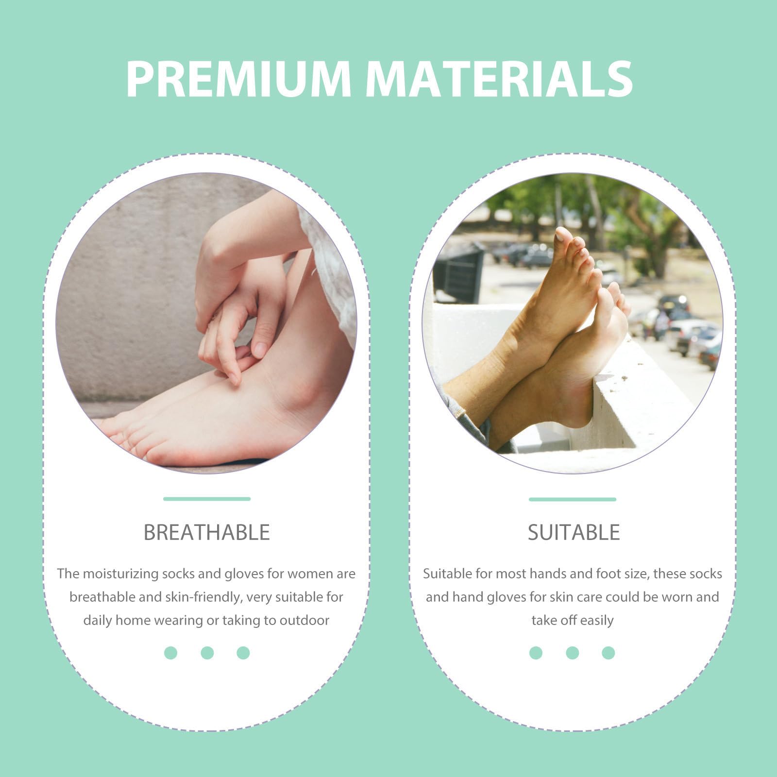 Gatuida 4 Juegos Guantes Hidratantes de Gel para Mujer, Suaves y