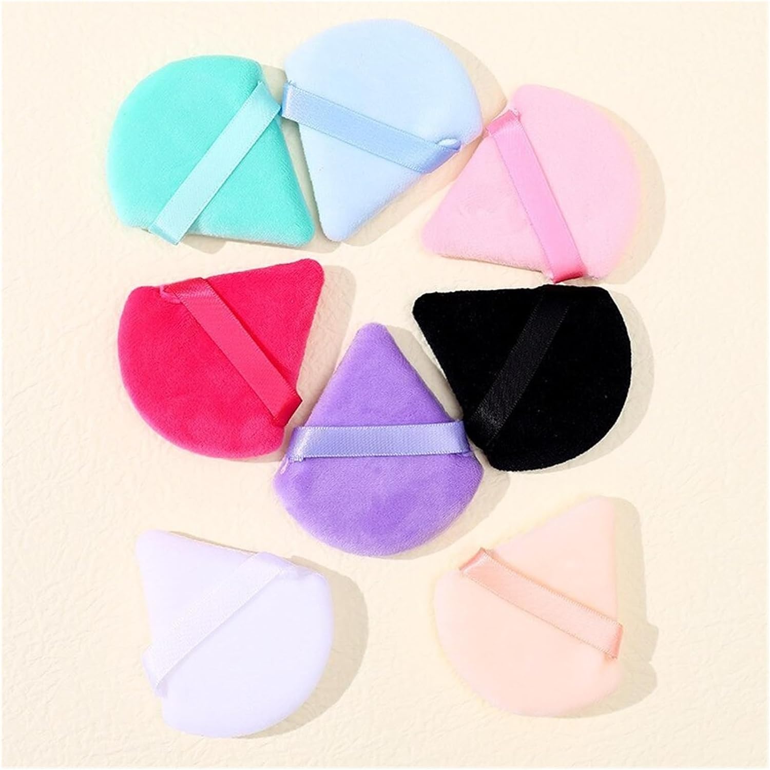 SBTRKT 5 PCs Triangular Puff Soft Sponge Eye Contour Cotton Pad Powder Cosmetics Foundation Makeup Tool Stirrer Eye Contour, Set of four.