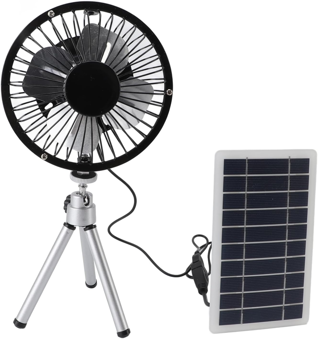 Solar Powered Fan, 10W Monocrystalline Silicon Solar Exhaust Intake Fan Kit Cooling Ventilation for Greenhouse, Chicken Coop,Pet Houses, Shed, Dog House, Energy Saving