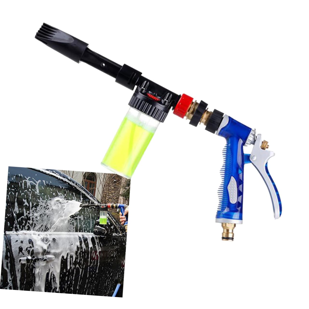 Cabilock Máquina de Riego y Lavado de Coches Multifuncional para Limpieza de Coches Furgonetas Motocicletas para Jardín y Uso Doméstico