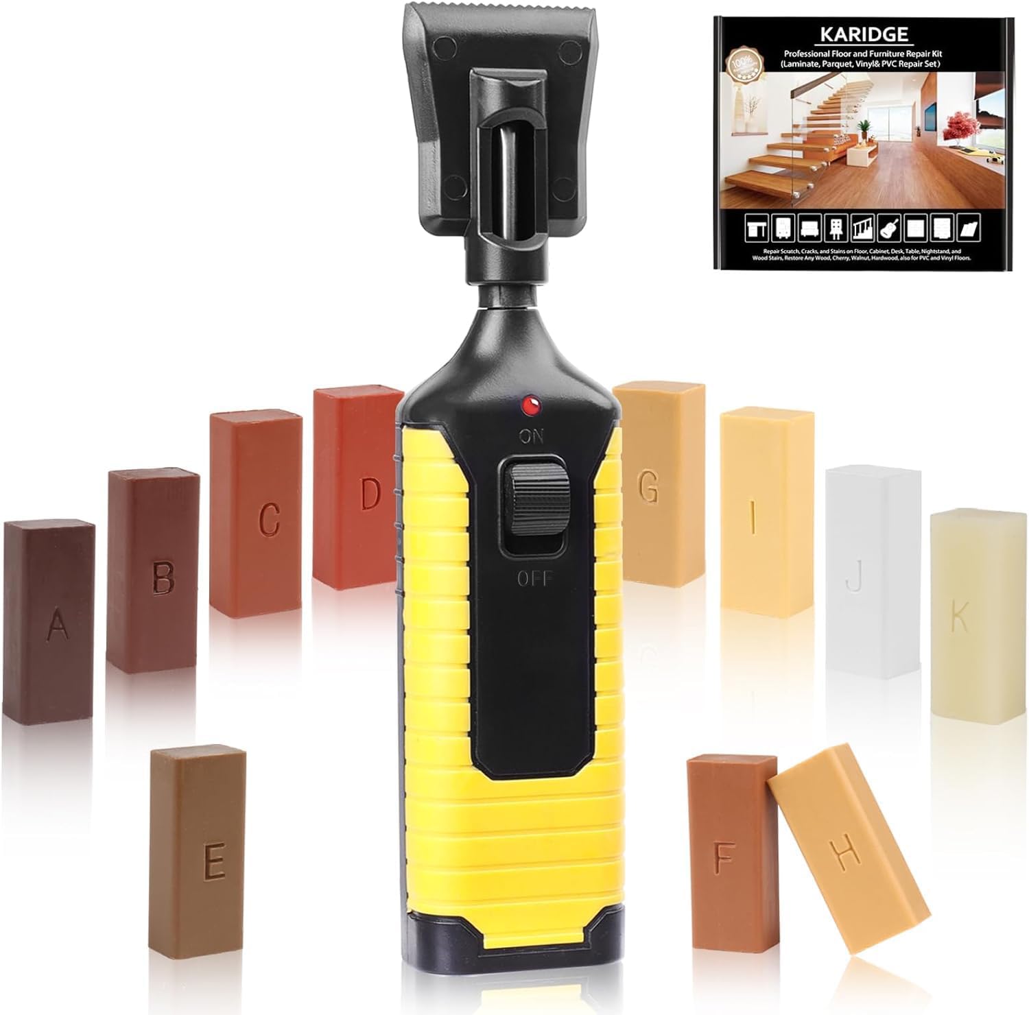 Laminat Reparaturset Mit 11 Farben Hartwachs - Komplettset Für Böden & Möbel