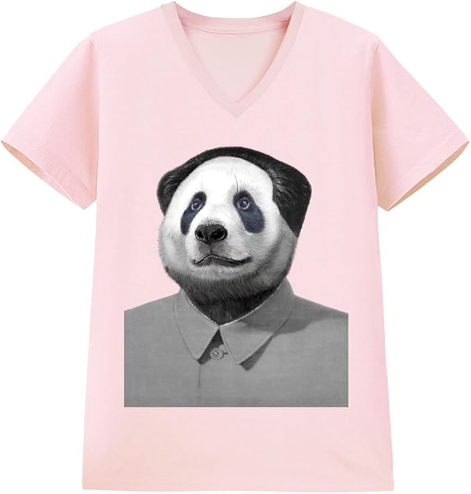 Amazon ノーブランド品 服を着るパンダ ピンク Sサイズ メンズ半袖vネックtシャツ オリジナルプリント 通販 Amazon ノーブランド品 服を着るパンダ ピンク Sサイズ メンズ半袖vネックtシャツ オリジナルプリント 通販