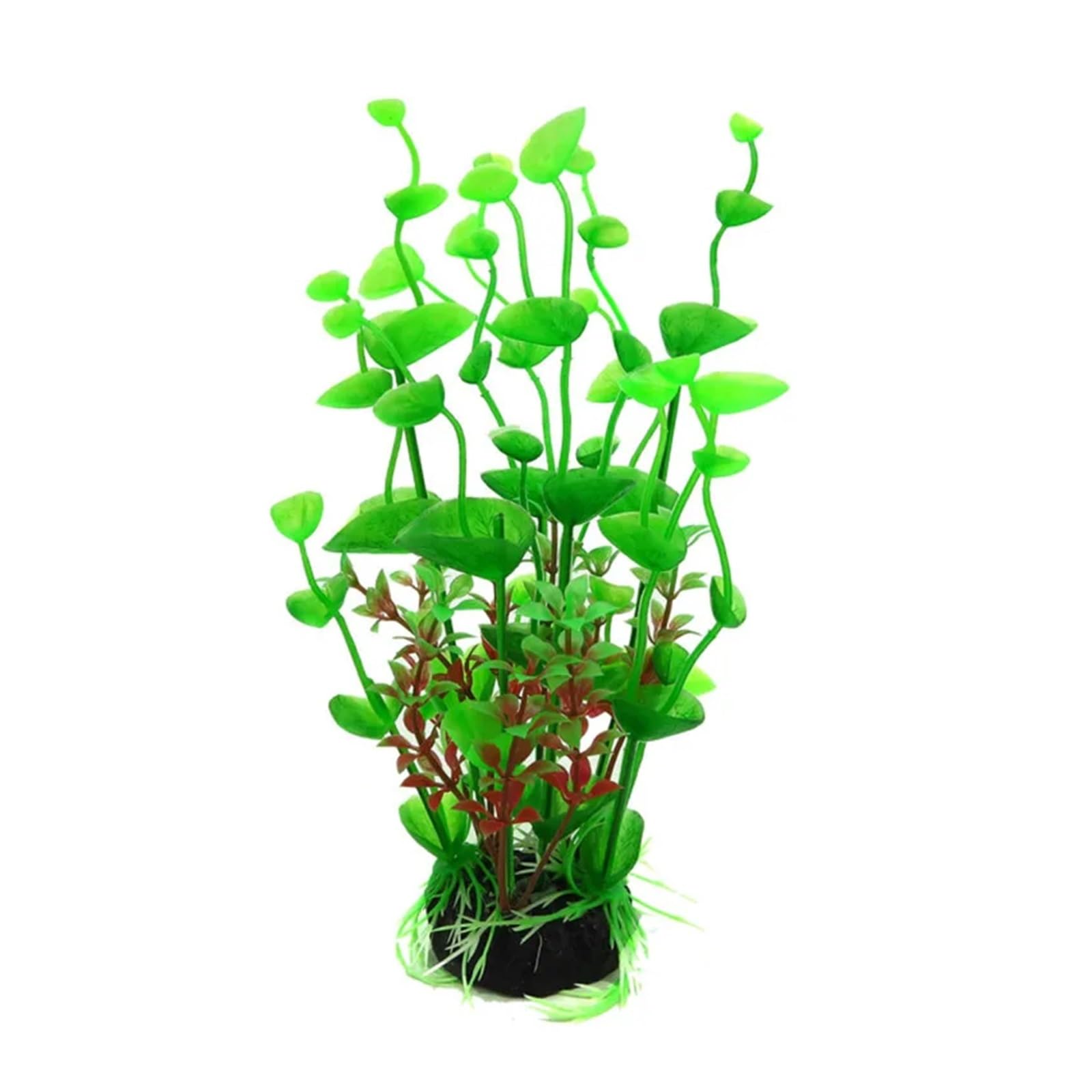 JTKSSCS Aquarium Plants 2pcs Artificial Plastic Plant Aquarium Fish Tank Accessories Decoration Ornament Underwater(Green)