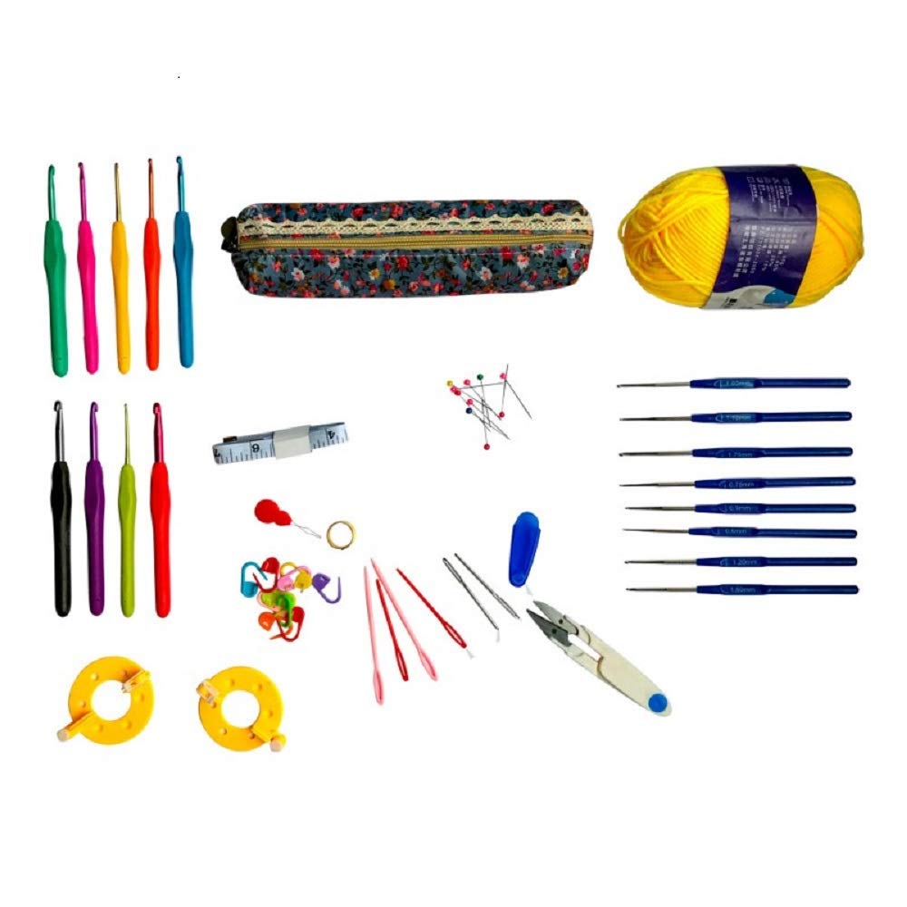 Kit De Crochê Com agulhas cabo soft + agulhas cabo plastico + Faz...