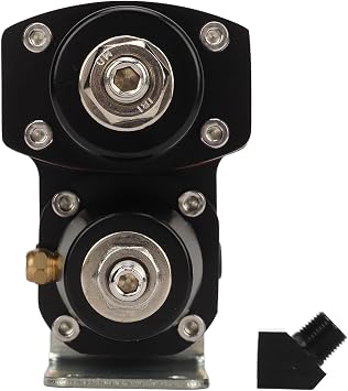 Dual Stage Fuel Pressure Regulator, 13220 EFI to Carburetor Fuel Pressure Regulator, Metal Construction Fuel Pressure Regulator Adjustable 5-9 PSI