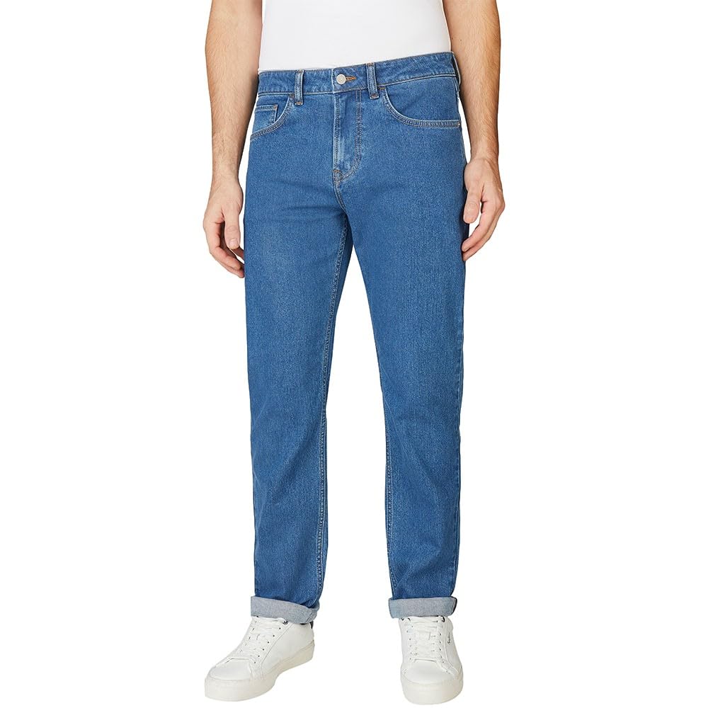 Pepe Jeans Jeans Dritti da Uomo, Blu (Denim-4CB), 30W/32L