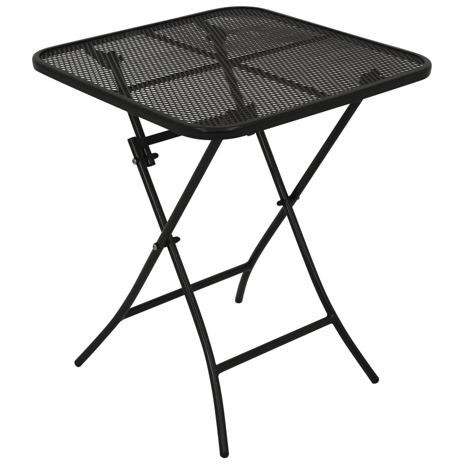 DEGAMO Gartentisch Bistrotisch RIVO 60x60cm quadratisch, klappbar, Farbe eisengrau, Outdoor