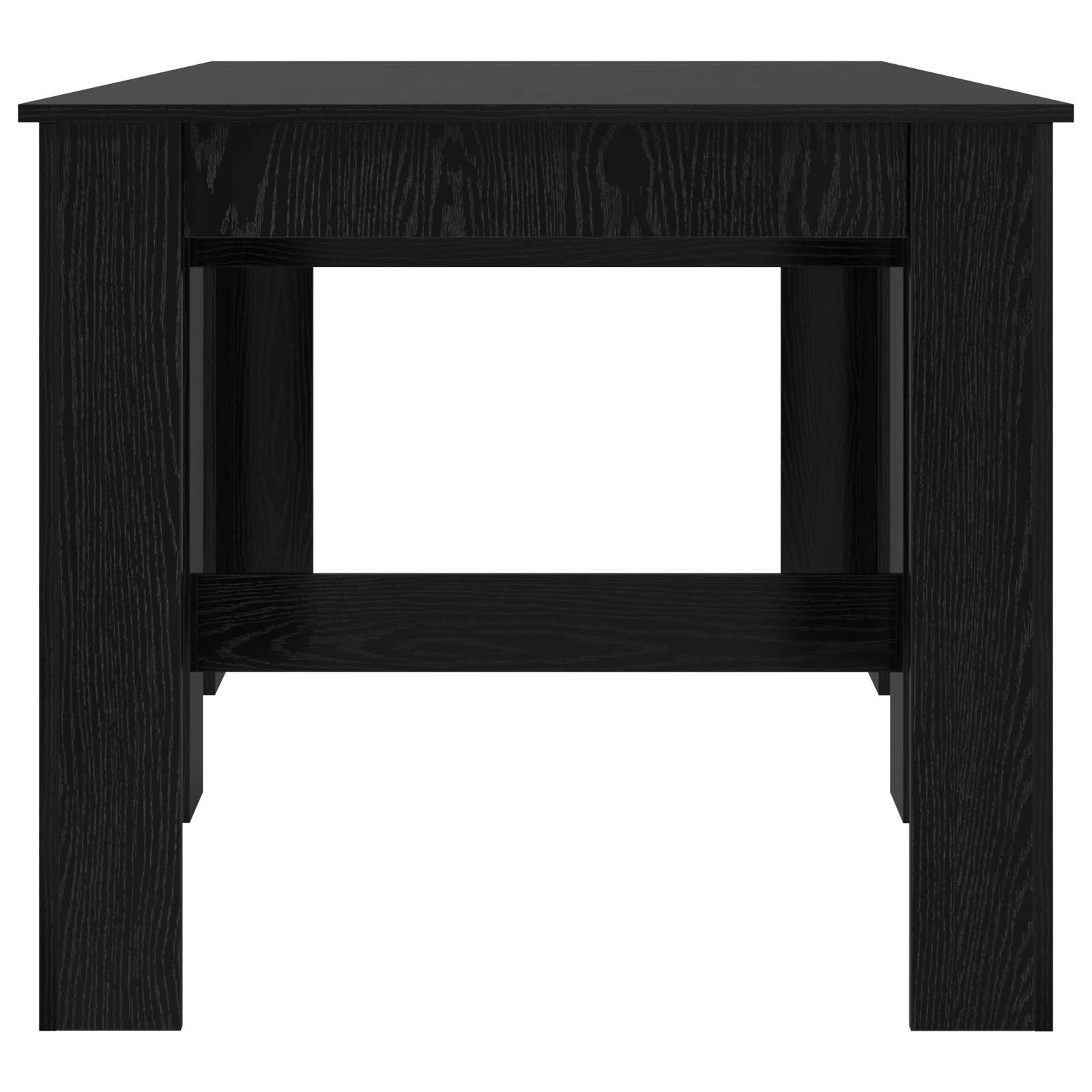 Tavolo da pranzo, 180 x 85 x 75 cm, in legno di rovere nero | Estensibile con meccanismo manuale, impermeabile, versatile come posto di lavoro, facile da pulire