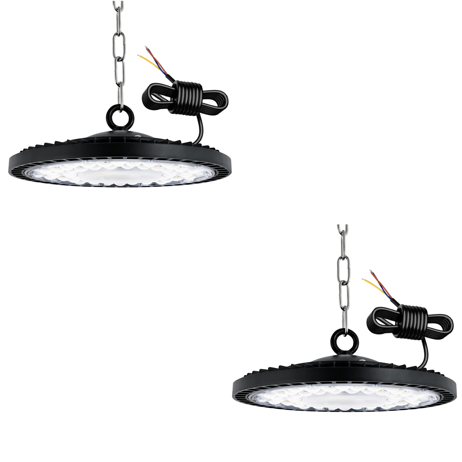 toobettp 300W UFO LED High Bay Light，30000LM Warehouse Lighting Daylight White 6500K IP65 Waterproof Shop Lights UFO Lighting for Warehouse Workshop Garage Factory Garage, 2 Packs