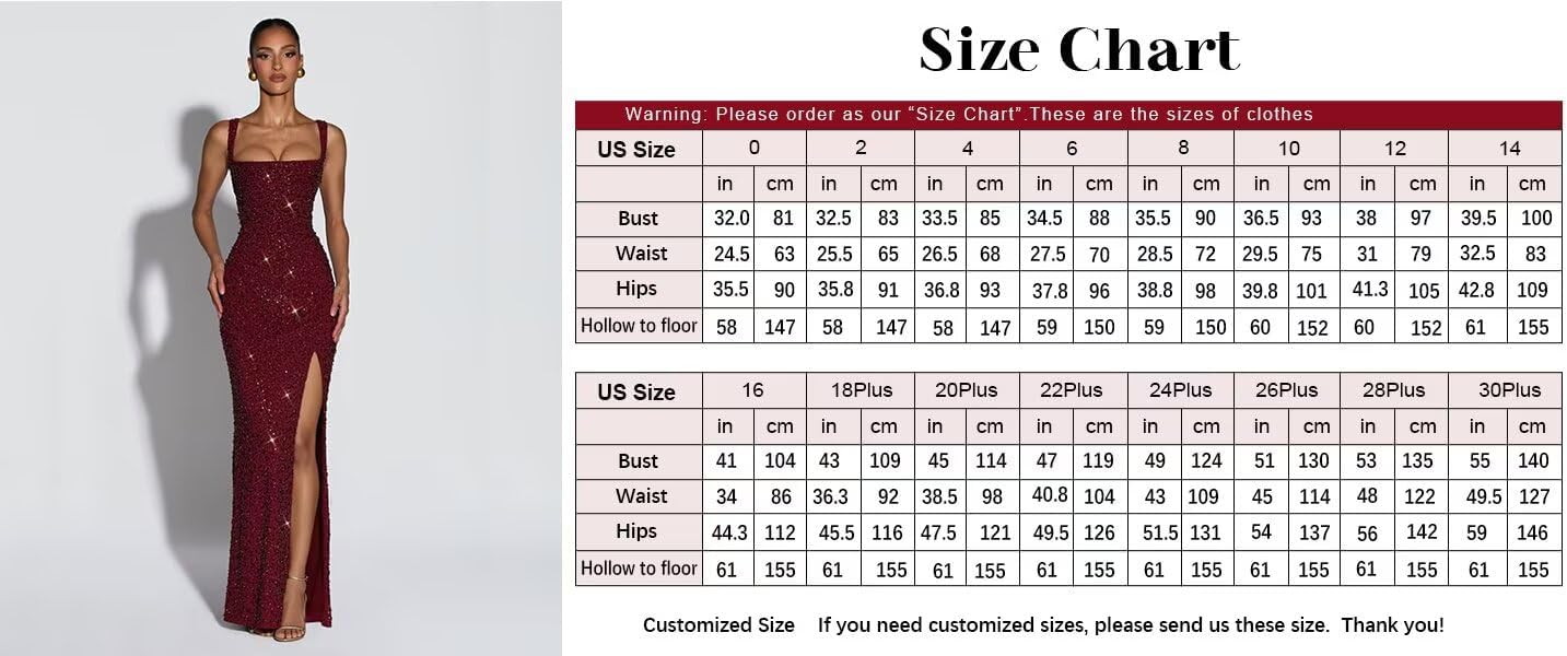 Sequin Mermaid Prom Dresses for Women 2026 Spaghetti Strap Square Neck Long Formal Evening Maxi Gowns with Slit - Image 6