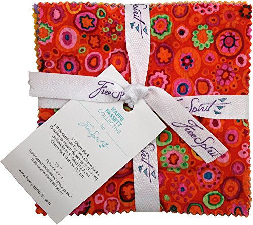 Free Spirit Fabrics Kaffe Fassett Collective Citrus Five Inch Charm Pack 42 Fabrics