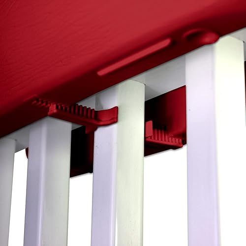 Vista 56 de Emsco Group Bloomers Railing Planter with Drainage Holes – 24" Weatherproof Resin Planter – Brown, Plastic