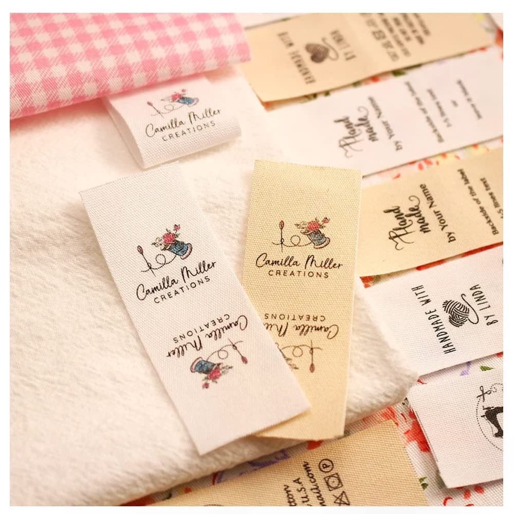 15 * 50 etiquetas personalizadas para coser,etiquetas personalizadas para ropa,etiquetas personalizadas para ropa coser, Etiquetas Personalizadas de Tela Etiquetas Hechas (100 pcs)