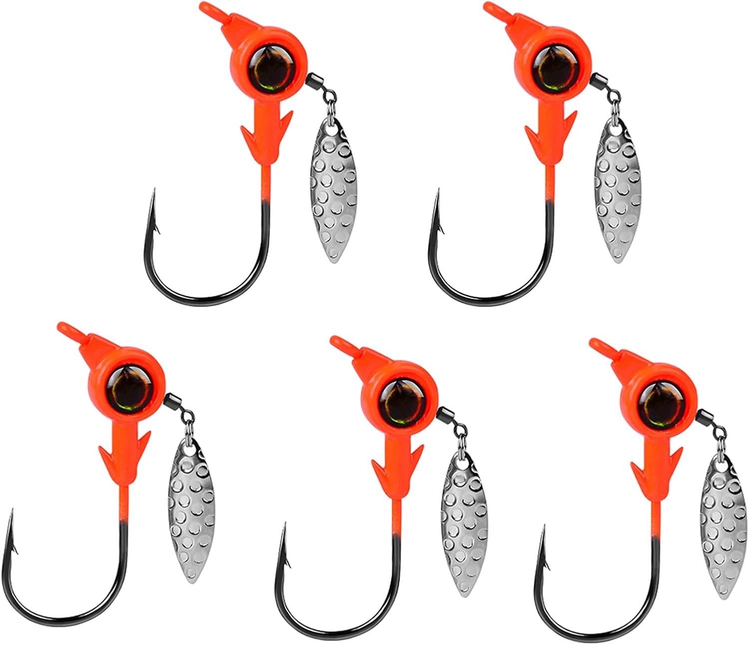 Washranp 5Pcs 3.5/5/10g Sharp Fishing Hooks Saltwater