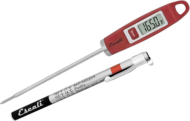 Escali DH1 Thermomètre numérique gastronomique, NSF Certifié rouge, 1 EA