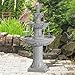 Dephet Italian Outdoor Water Fountains Garden Decor - 48.4''H Fountains and Waterfalls Outside, Large Cascading Indoor Floor-Standing Resin Bubbler Fountain Features W/Pump for Patio and Yard