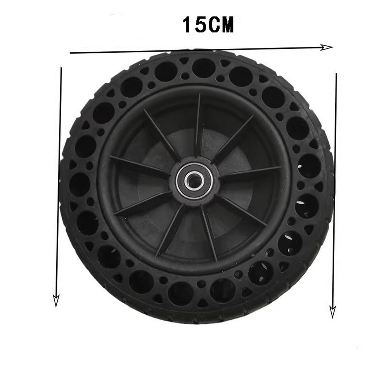 Compatibile con pneumatici fuoristrada solidi a nido d'ape da 4,5 pollici | Parti di ruote non gonfiabili for fishboard e longboard elettrici
